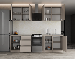Изображение товара Кухонный гарнитур METOД 1 brown ИКЕА (IKEA) на сайте delmard.ru
