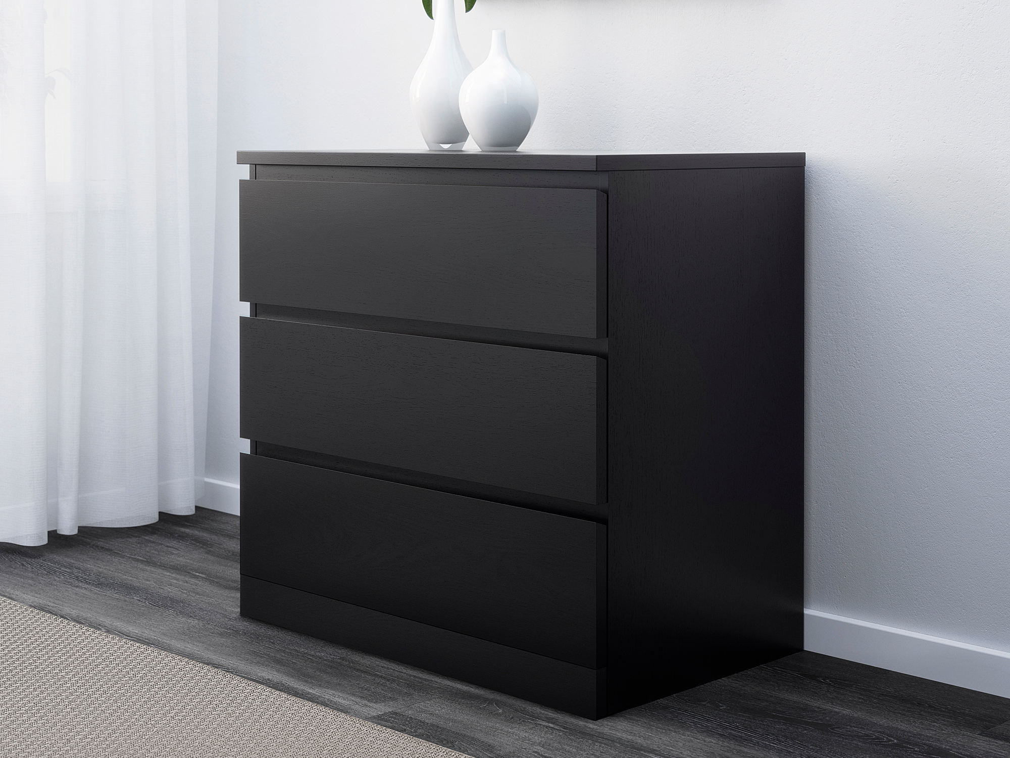 Мальм 17 black ИКЕА (IKEA) изображение товара