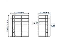 Изображение товара Билли 113 white угловой ИКЕА (IKEA) на сайте delmard.ru