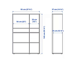 Изображение товара Вихалс 3 white ИКЕА (IKEA) на сайте delmard.ru