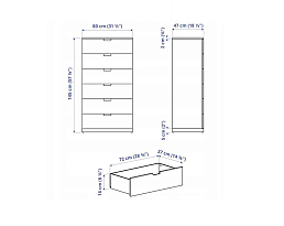 Изображение товара Нордли 27 white ИКЕА (IKEA) на сайте delmard.ru