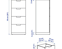 Изображение товара Нордли 28 black ИКЕА (IKEA) на сайте delmard.ru